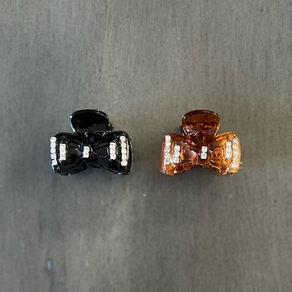 Bright Red Cherry Allover Glitter Gloss Minimalist 
 1.5” Lobster Claw Hair Clip - Picture 5 of 5